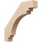 Ekena Millwork 3-inch W x 18-inch D x 18-inch H Pescadero Rough Cedar Woodgrain TimberThane Knee Brace, Primed BRCUR03X18X18PECRCPR - alternate 1